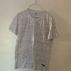 VS PINK marled gray t-shirt